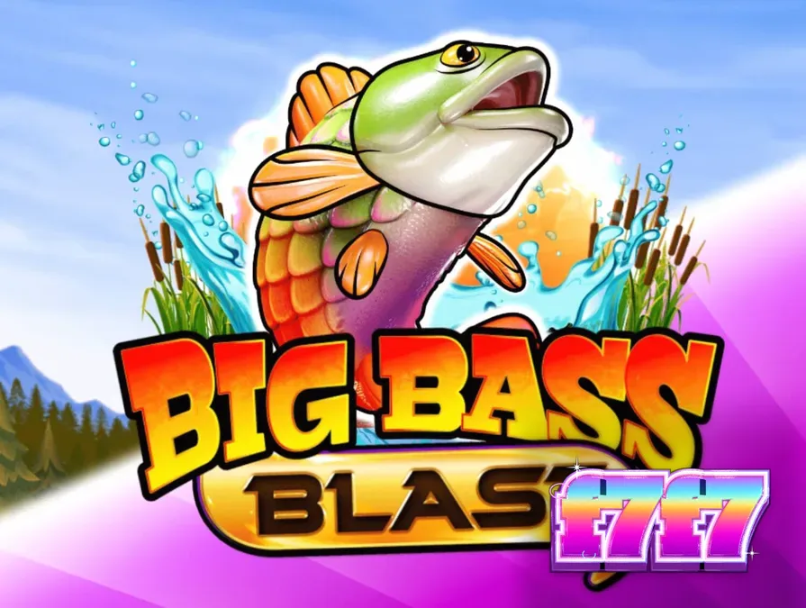 Tampilan antarmuka slot Big Bass Blast dengan elemen futuristik
